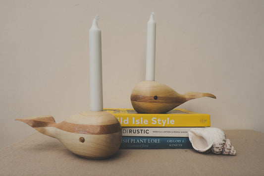 whale candle holder